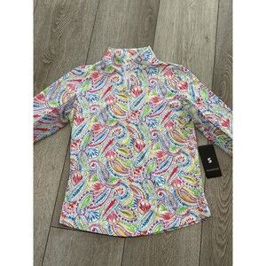 IBKUL Women's Long Sleeve Paisley Top - Multicolor